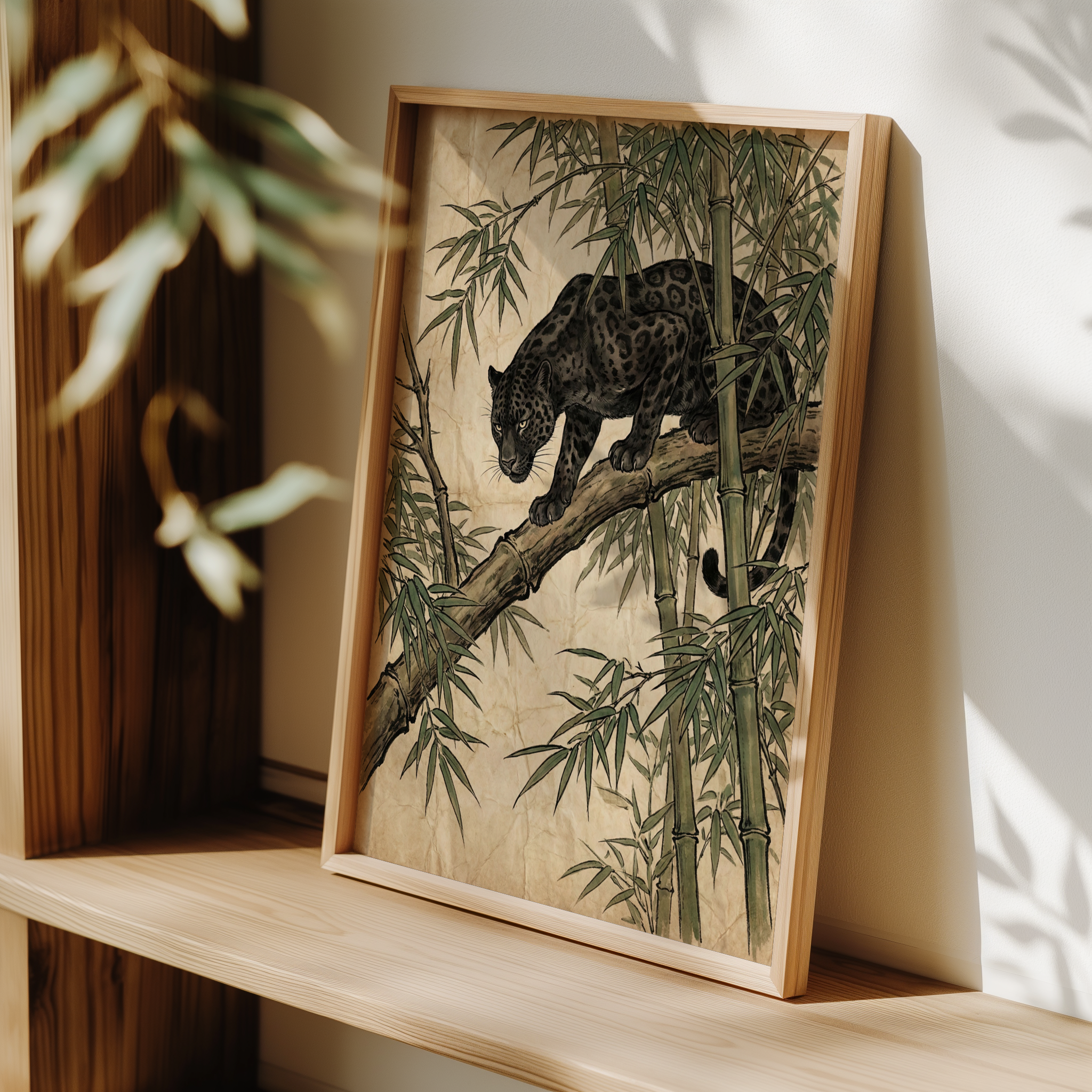 Panther Bamboo Print