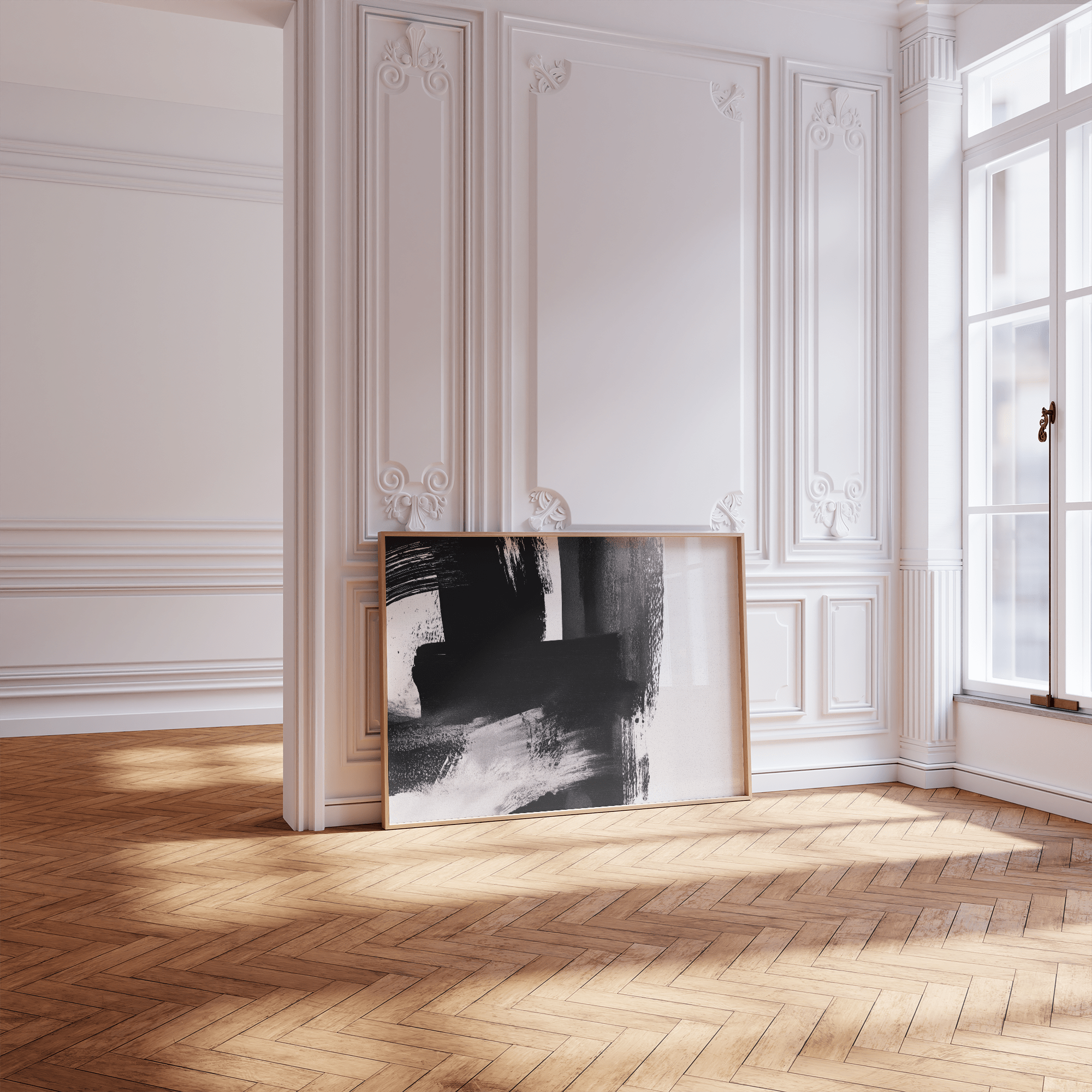 Art mural Brushstroke