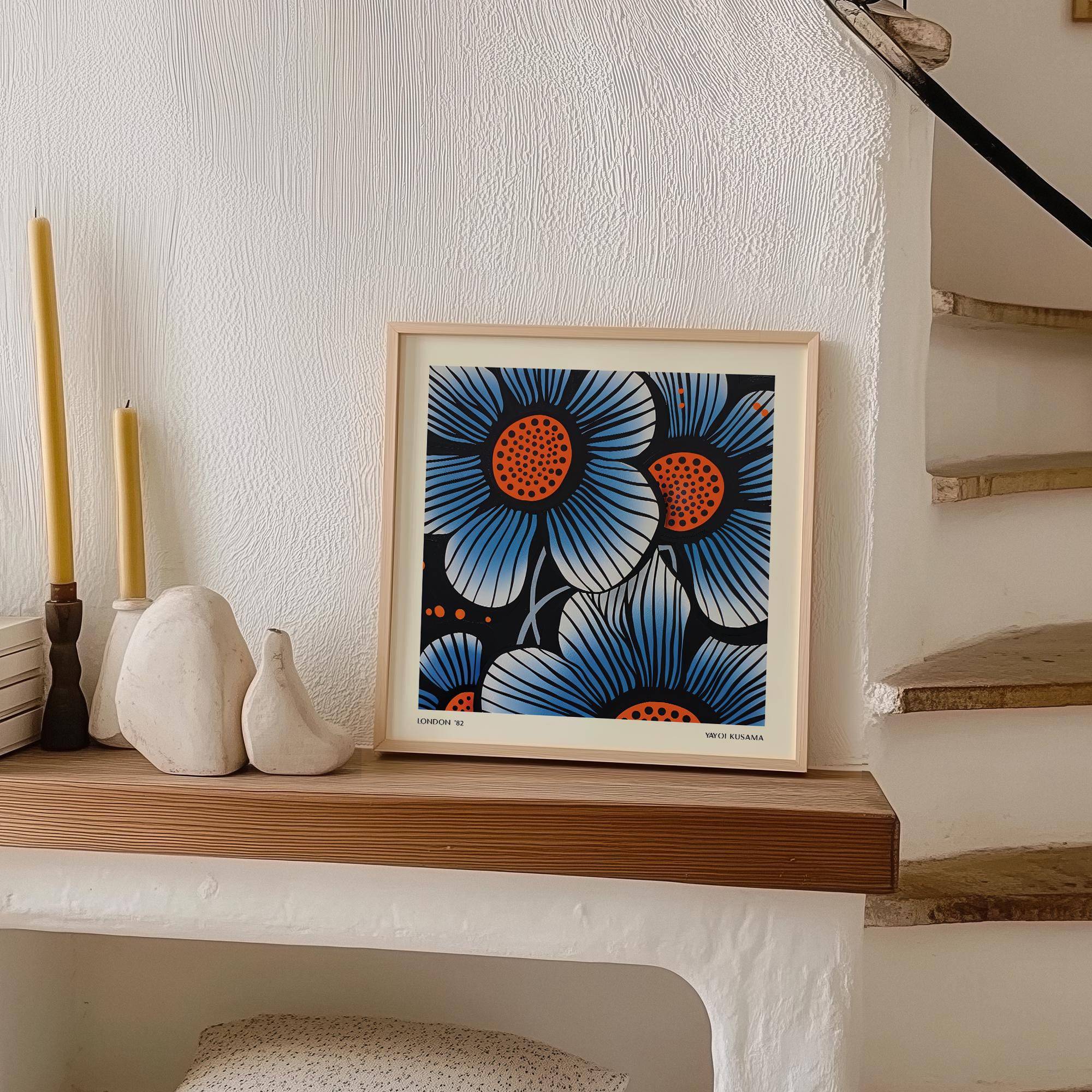 Explosion de fleurs bleues