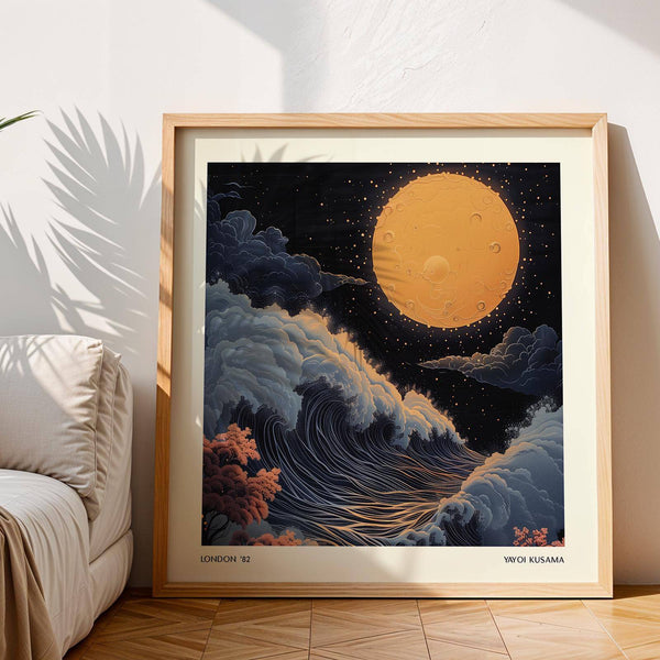 Images d'art japonais de haute qualité avec un ciel nocturne d'un bleu profond