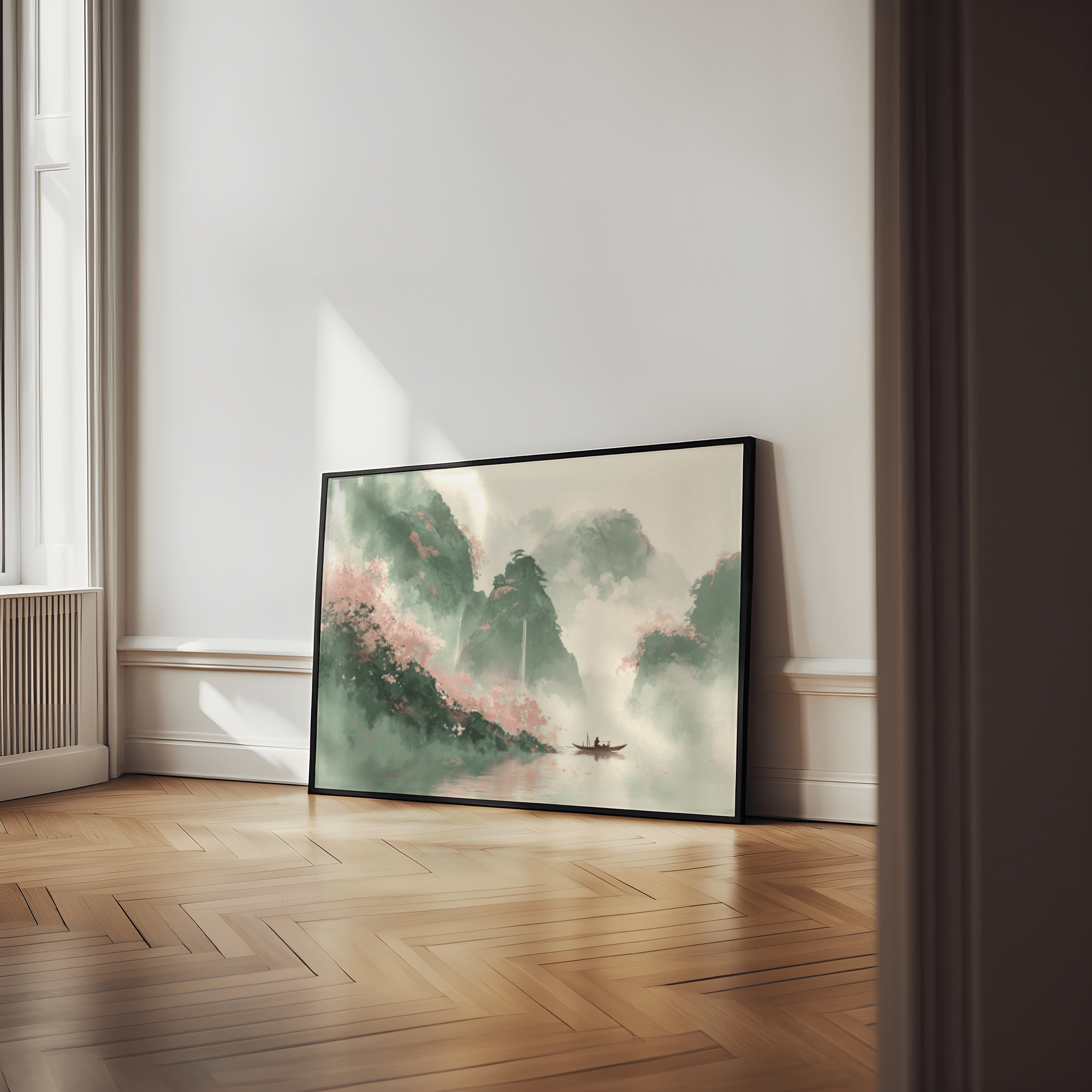 Vue sereine sur les montagnes