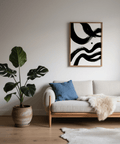 black and white paintings abstract art print suited for creative studio spaces