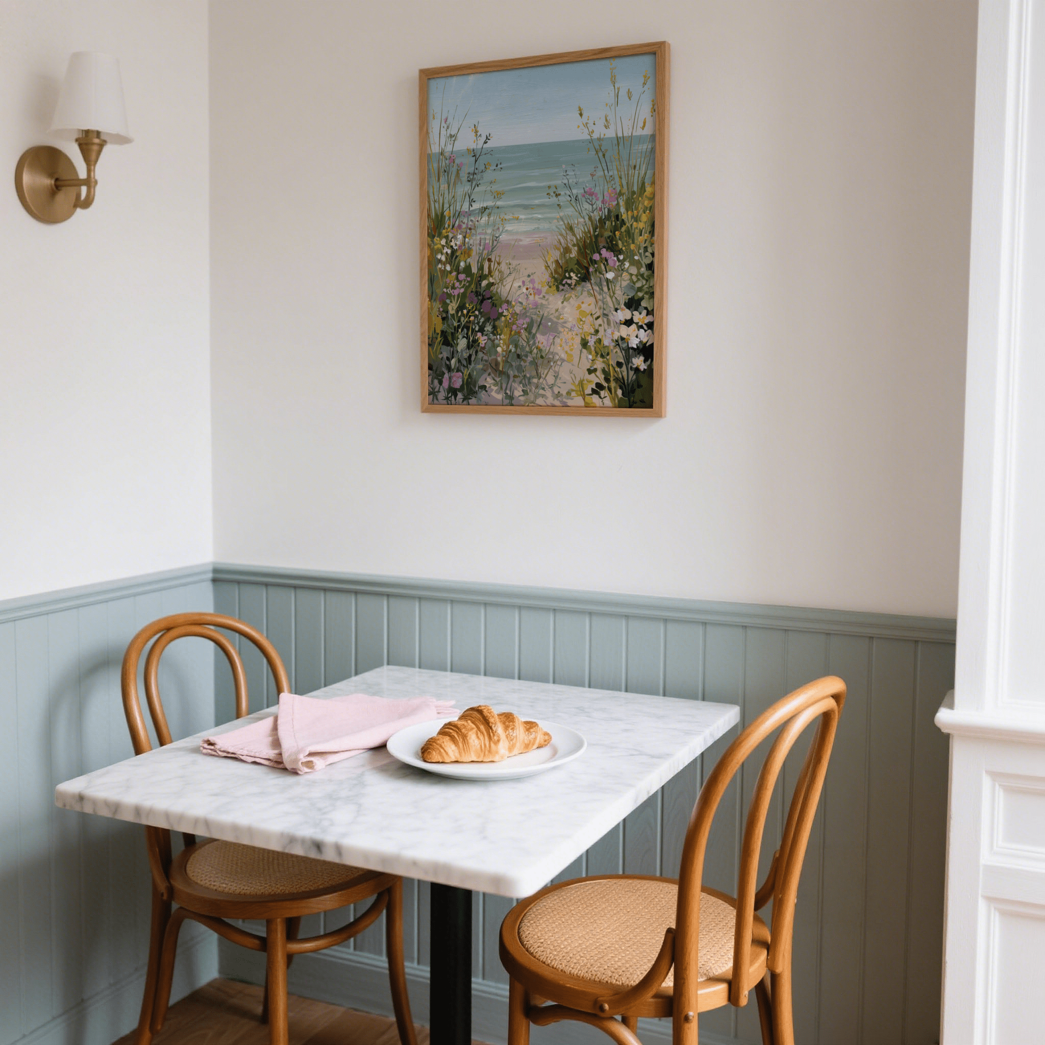 Impression du chemin de plage