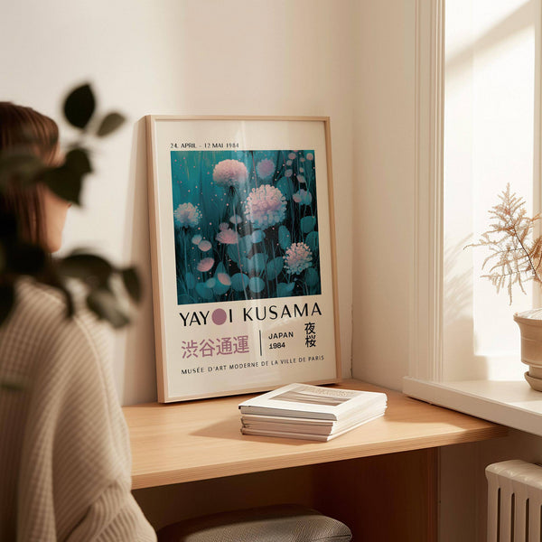 Impression abstraite de la nature sous forme d'art abstrait apaisant bleu et violet