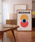 Affiche géométrique de style Bauhaus, idéale pour les espaces de bureau