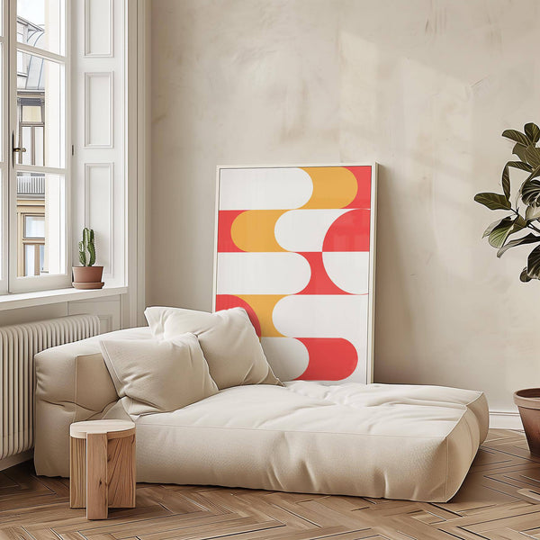 Art minimaliste du milieu du siècle, idéal pour les intérieurs contemporains