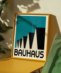 Grande affiche Bauhaus bleue pour une décoration murale originale