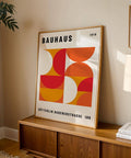 Retro-inspired mid century wall art with geometric precision