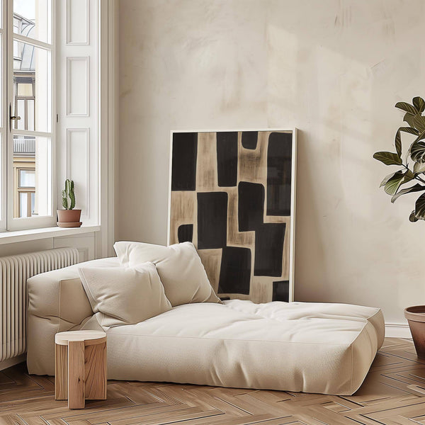 Impression au fini mat doux issue de la collection murale d'œuvres d'art wabi sabi