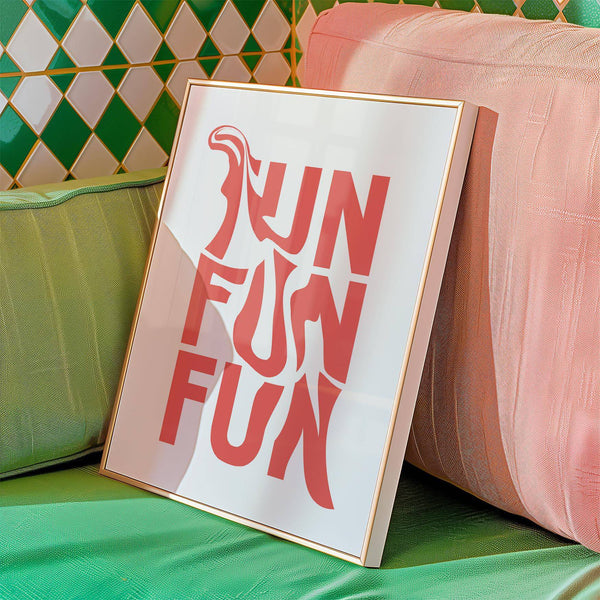 Art mural contemporain pour chambre d'adolescente avec typographie