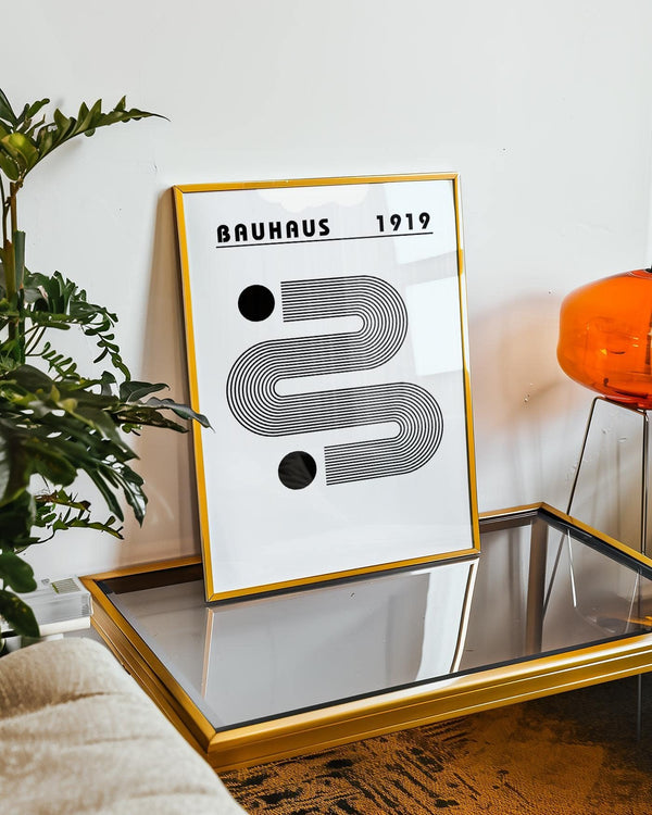 Impression artistique minimaliste monochrome en noir et blanc pour les décors artistiques