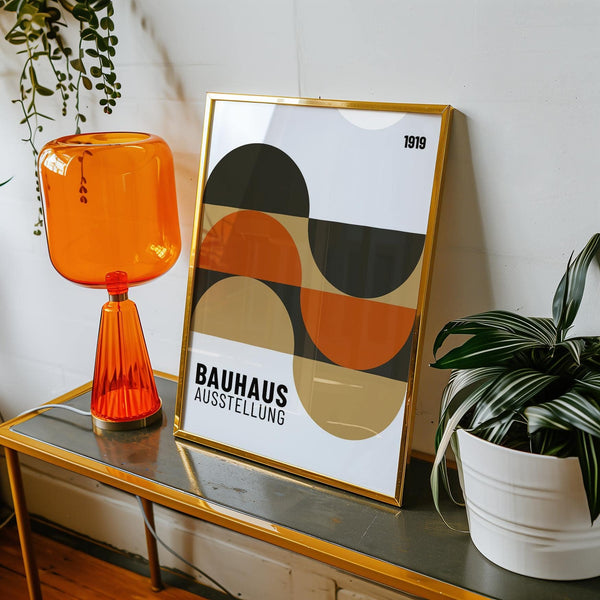 Affiche géométrique minimaliste pour les espaces de bureau