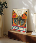 Mur artistique Butterfly inspiré de Milan, idéal pour les salons éclectiques et dynamiques
