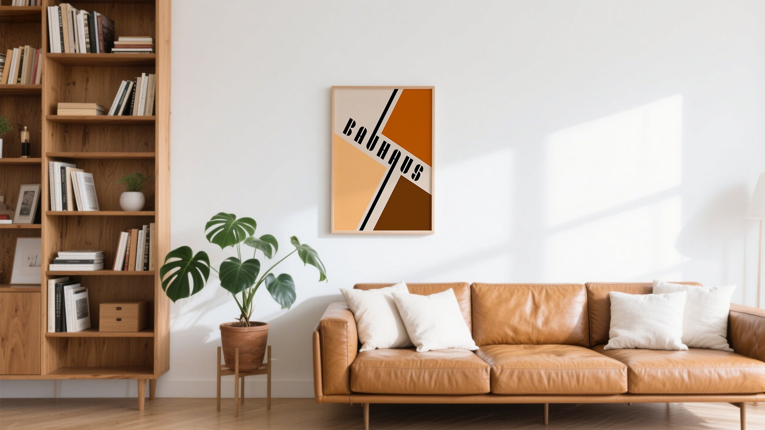 Arte moderna da parete in stile Mid Century per il soggiorno