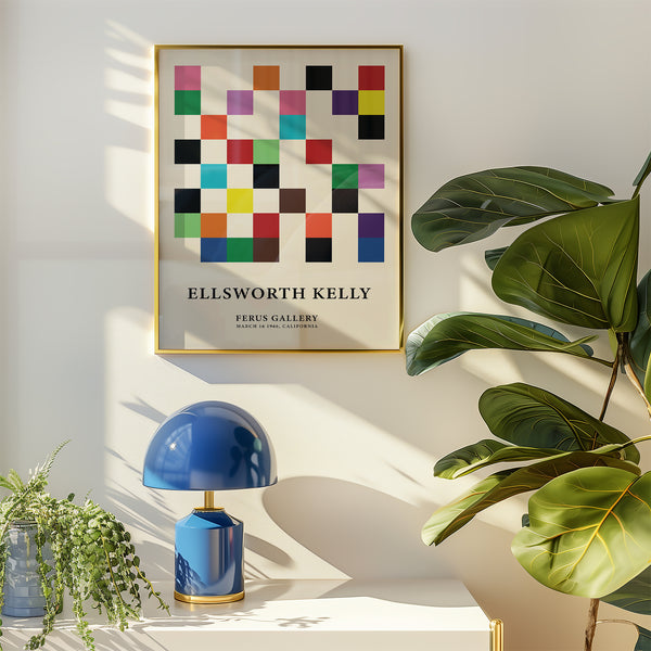 Modern posters for office in a bold structured grid layout