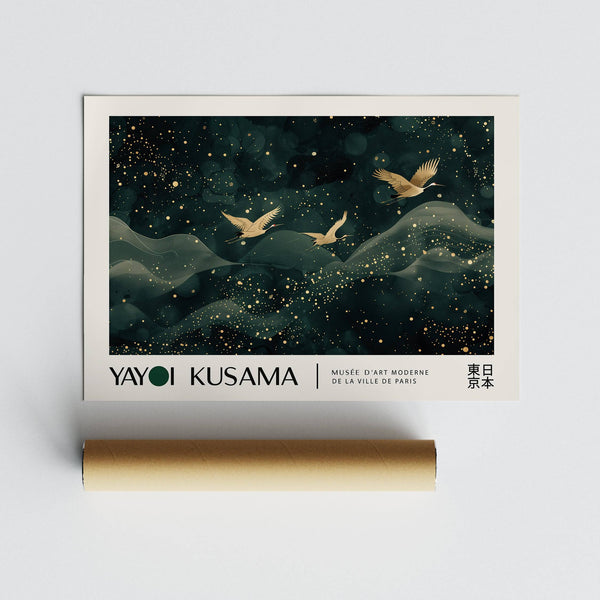 Tappeto da parete giapponese di alta qualità in stile ispirato a Kusama