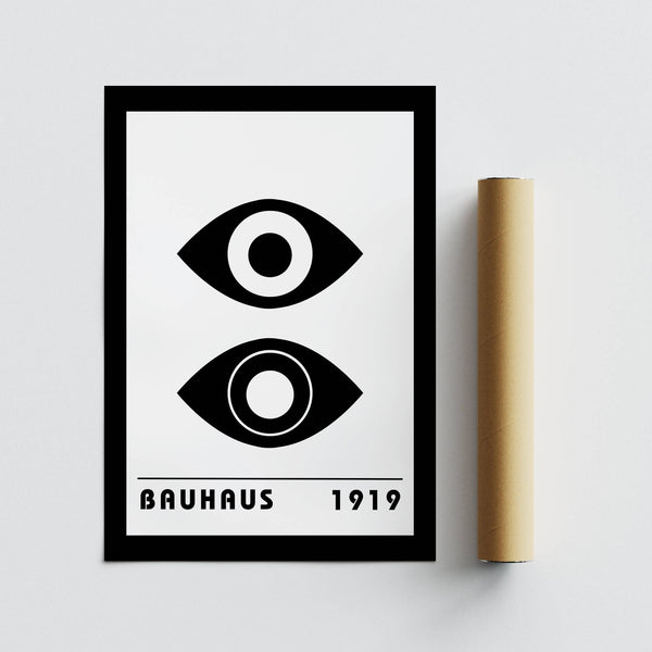 Stampa artistica Bauhaus ispirata ai principi del design minimalista