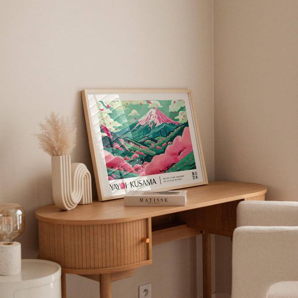 Arte floreale con fiori di ciliegio ideale per soggiorni, camere da letto e uffici