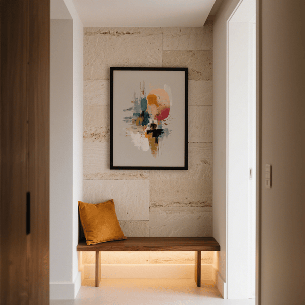 Colorful Poster Print with multicolored tones ideal for creative studio wall art