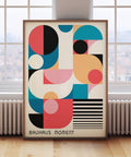 Poster Bauhaus Stampa a colori per la parete dell'ufficio.