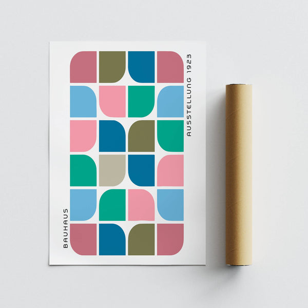 High-quality block colour wall art on matte paper