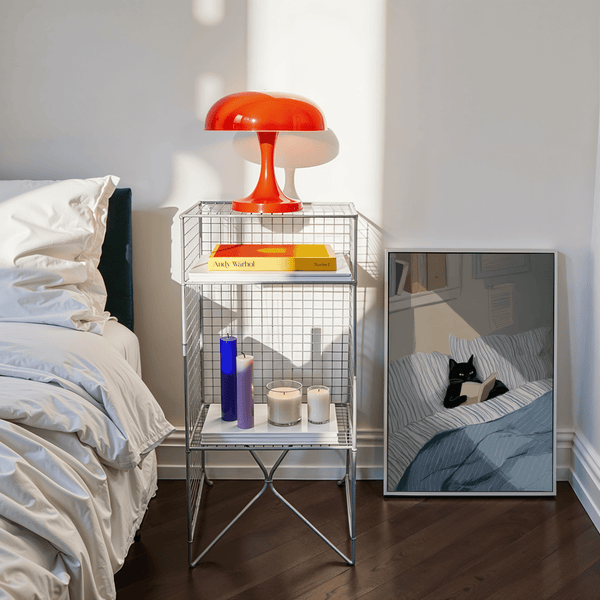 quadro con gatto che legge un libro per appartamenti minimalisti, stampa artistica con gatto nero