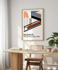 Grande poster della mostra Bauhaus del 1923 per l'ufficio domestico contemporaneo