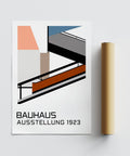 Poster della mostra Bauhaus del 1923 di alta qualità, stampato su carta opaca