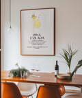 Tropical cocktail print designed for wall pictures for kitchens