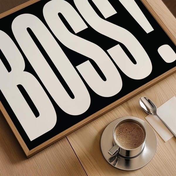 Grande regalo per il capo da stampare per le pareti dell'ufficio e dello spazio di lavoro