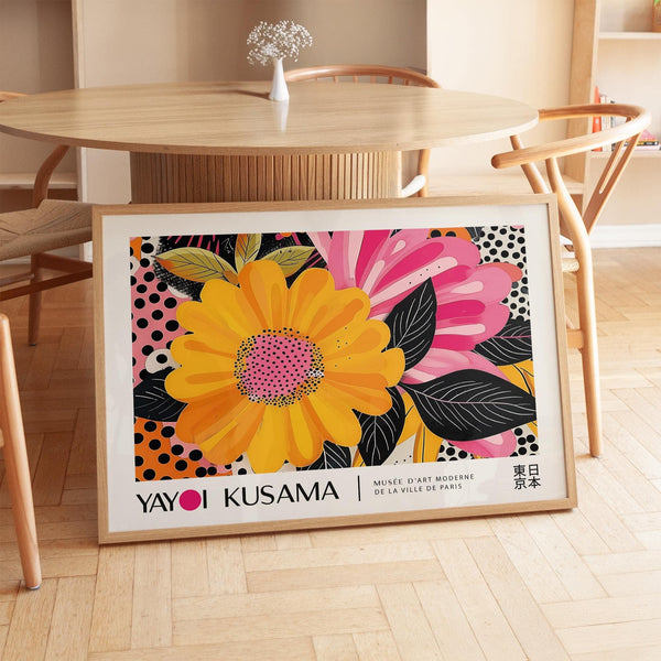 dipinti artistici di paesaggi floreali con disegni audaci