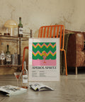 Poster Aperol Spritz, stampa artistica con un audace stile estivo.