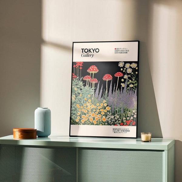 Stampe artistiche botaniche giapponesi con intricati dettagli floreali