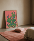 Stampa artistica Colorful Cactus, perfetta per decorare con allegria le pareti della sala familiare