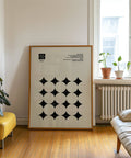 Grande poster grafico con un design pulito e minimalista