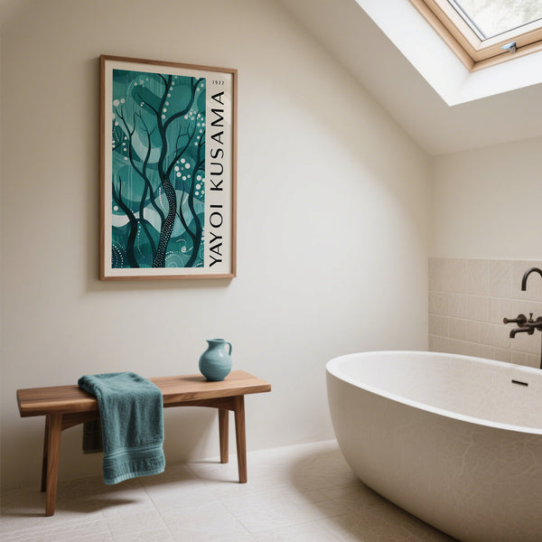 Poster Green Nature perfetto per l'arredamento del bagno