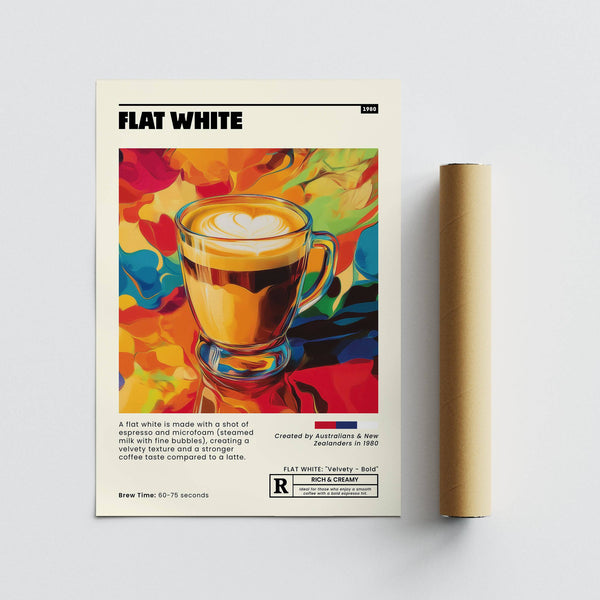 elegante decorazione da parete per caffetteria con illustrazione di caffè espresso