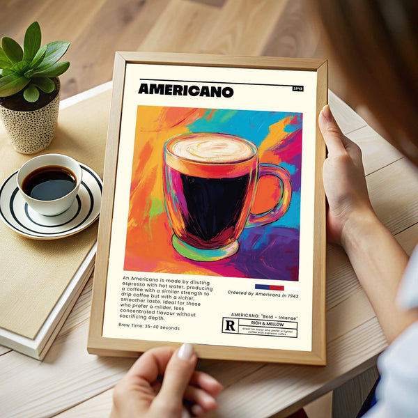 Stampa con motivo caffè per la cucina, perfetta per gli amanti del caffè