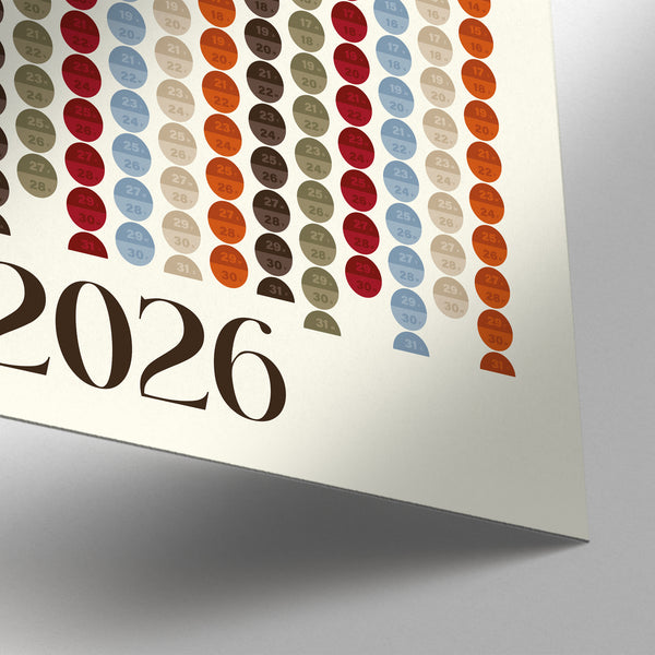 Grande calendario da parete Close up