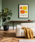 Modern Ellsworth Kelly Art for Living Room in orange and yellow