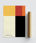 Poster minimalista di Ellsworth Kelly con colori vivaci