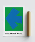Stampa artistica minimalista di Ellsworth Kelly con vivaci blocchi di colore