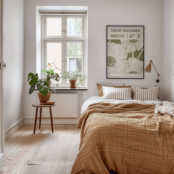 Stampa artistica verde salvia perfetta per soggiorni e camere da letto