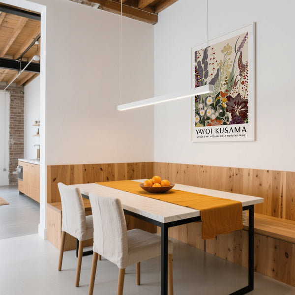 Stampa floreale astratta per la sala colazione