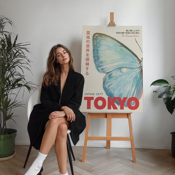 Arte murale giapponese per case alla moda in formato oversize.