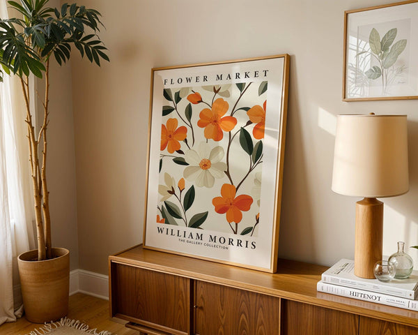 Poster con illustrazioni botaniche senza tempo di fiori d'arancio