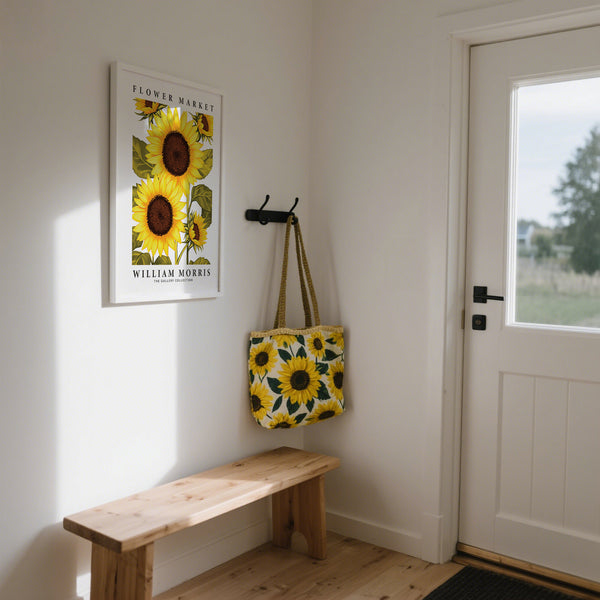 Decorazione murale con girasoli per la porta d'ingresso
