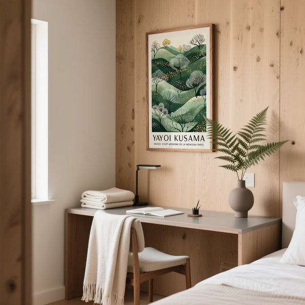 Decorazioni murali per ufficio verde e oro