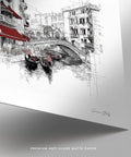 Quadro decorativo Venezia Italia con gondole sotto ponte in pietra