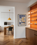 Stampa artistica French 75 come decorazione murale per la sala da pranzo